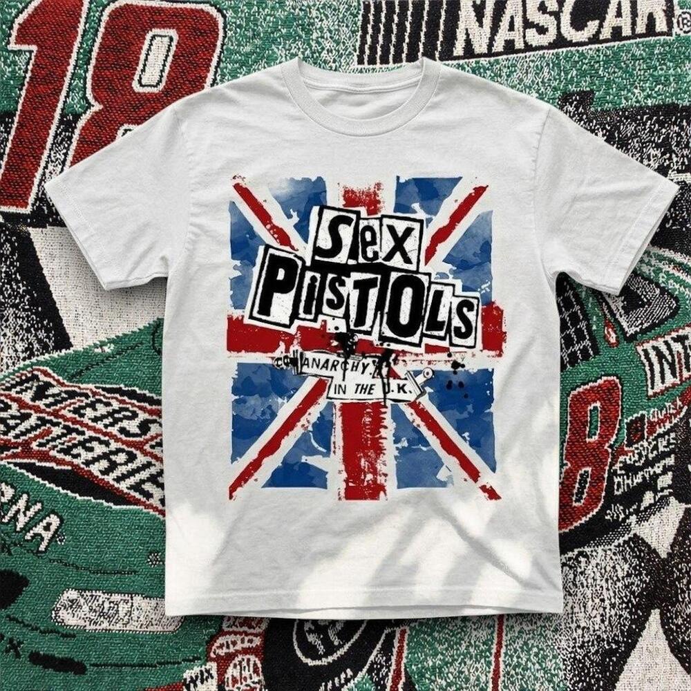 Sex Pistols Anarchy Uk Tee White Unisex